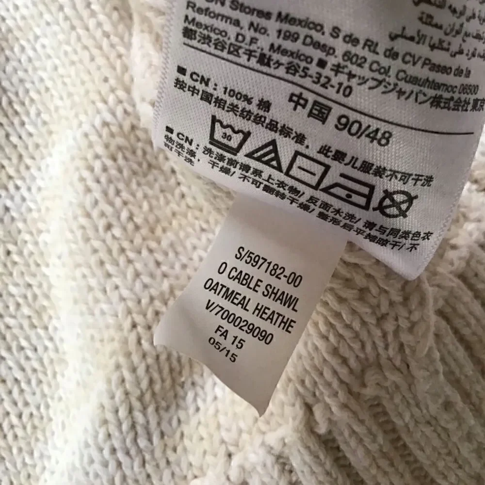 Old Navy Cable Knit Shawl Cardigan Sweater